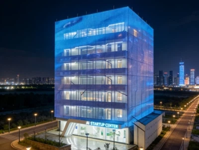 SHLED rozświetla Etiopię: przezroczysty zewnętrzny ekran siatkowy LED o rozdz...